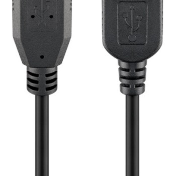 GOOBAY καλώδιο USB 3.0 σε USB (F) 93999, copper, 3m, μαύρο