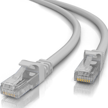 POWERTECH καλώδιο δικτύου CAB-N184, Cat 5e U/UTP, CCA 26AWG, 0.5m, γκρι