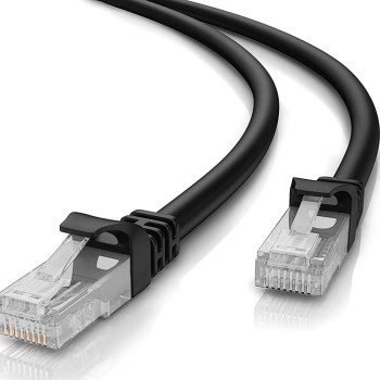 POWERTECH καλώδιο δικτύου CAB-N198, Cat 5e U/UTP, CCA 26AWG, 2m, μαύρο